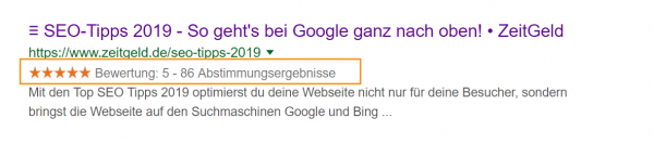 Bewertung deiner Webseite